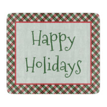 Happy Holidays Kariertes Land