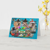 Happy Holidays Karte (Gelbe Blume)