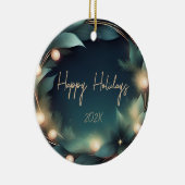 Happy Holidays Keramik Ornament (Rechts)