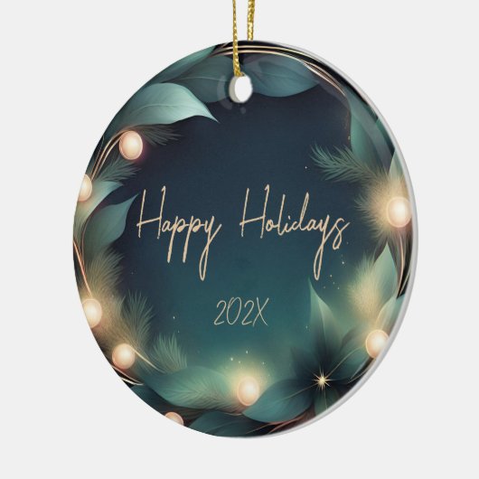 Happy Holidays Keramik Ornament (Links)