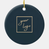 Happy Holidays Keramik Ornament (Hinten)