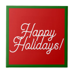 Happy Holidays Keramik Tile Fliese