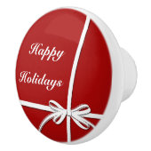 Happy Holidays Keramikknauf (Rechts)