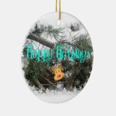 Happy Holidays Keramikornament (Rechts)