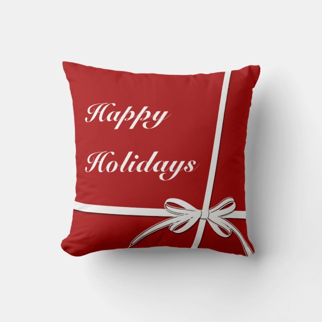 Happy Holidays Kissen (Vorderseite)