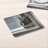Happy Holidays Kitty Cat Untersetzer (angewinkelt)