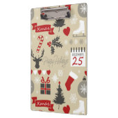 Happy Holidays Klemmbrett (Links)