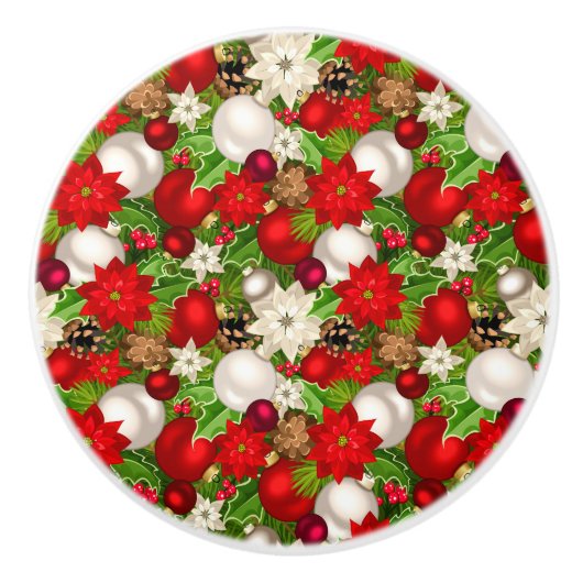 Happy Holidays Knob Keramikknauf (Vorderseite)