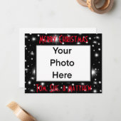 Happy Holiday's kosmische Sterne Vorlage (Vorderseite/Rückseite Beispiel)