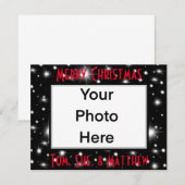 Happy Holiday's kosmische Sterne Vorlage (Vorne/Hinten)