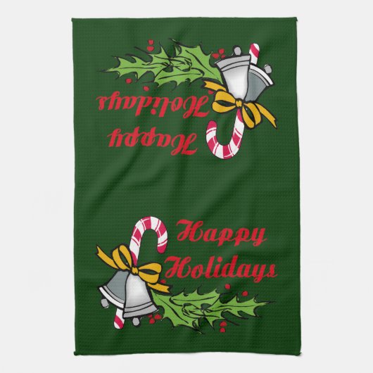 Happy Holidays Küchentuch (Vertikal)