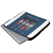 Happy Holidays Laptopschutzhülle (Vorne Knopf)