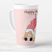 Happy Holidays Latte Tasse (Linke Ecke)
