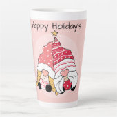 Happy Holidays Latte Tasse (Vorderseite)