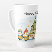 Happy Holidays Latte Tasse (Linke Ecke)