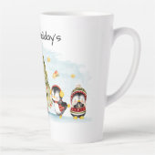 Happy Holidays Latte Tasse (Rechts)