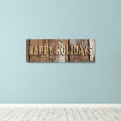 Happy Holidays Leinwand (Insitu (Holzboden))