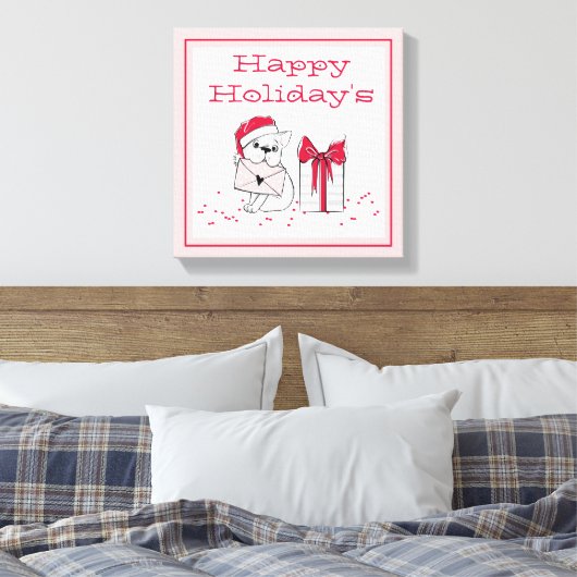 Happy Holidays Leinwanddruck (Insitu (Schlafzimmer))