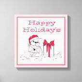 Happy Holidays Leinwanddruck (Vorderseite)