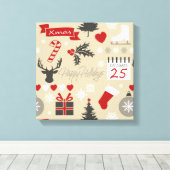 Happy Holidays Leinwanddruck (Insitu (Holzboden))