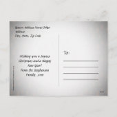 Happy Holidays Letter Icons Feiertagspostkarte (Rückseite)