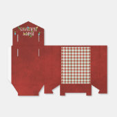 Happy Holidays Lights und Kariert Geschenkschachtel (Ungefaltet)