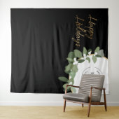 Happy Holidays Logo Weihnachten Foto Hintergrund Wandteppich (Beispiel (Horizontal))