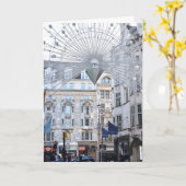 Happy Holidays London UK Christmas Festive Season Karte (Gelbe Blume)