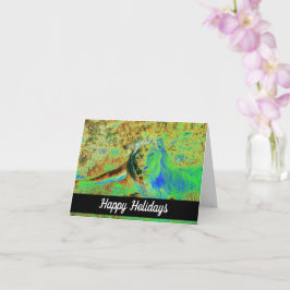 Happy Holidays Löwe-Kunstkarte Karte