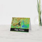 Happy Holidays Löwe-Kunstkarte Karte (Vorderseite)