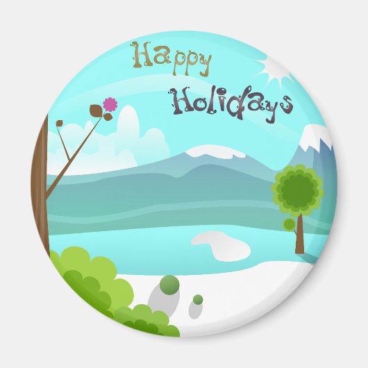 Happy Holidays Magnet (Vorne)
