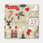 Happy Holidays Magnet (Vorne)