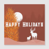 Happy Holidays - Magnetkarte (Vorderseite)