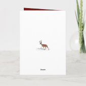 HAPPY Holidays | Magnolia, Grünes Blattwerk Feiertagskarte (Rückseite)