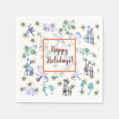 Happy Holidays Mandala Art Serviette (Vorderseite)