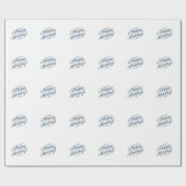 Happy Holidays Merry Christmas Family New Year Geschenkpapier (Flach)