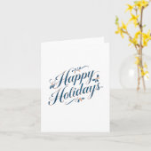 Happy Holidays Merry Christmas Family New Year Karte (Gelbe Blume)