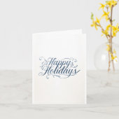 Happy Holidays Merry Christmas Family New Year Karte (Gelbe Blume)