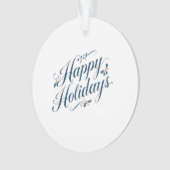 Happy Holidays Merry Christmas Family New Year Ornament (Vorderseite)
