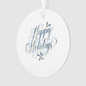 Happy Holidays Merry Christmas Family New Year Ornament (Vorderseite)