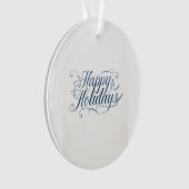 Happy Holidays Merry Christmas Family New Year Ornament (Vorderseite)