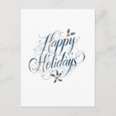 Happy Holidays Merry Christmas Family New Year Postkarte (Vorderseite)