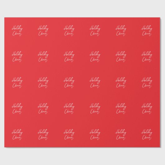 Happy Holidays Merry Christmas New Year Geschenkpapier (Flach)