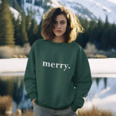 Happy Holidays Merry Womens Personalisiert Sweatshirt