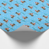 Happy Holidays Min Button Geschenkpapier (Ecke)