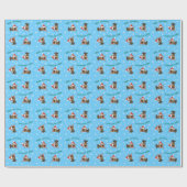 Happy Holidays Min Button Geschenkpapier (Flach)