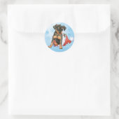 Happy Holidays Min Button Runder Aufkleber (Tasche)