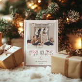 Happy Holidays Minimalistische Weihnachtskarte Einladung