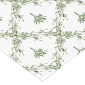 Happy Holidays Mistletoe Christmas Floral Kurzer Tischläufer (Ecke)