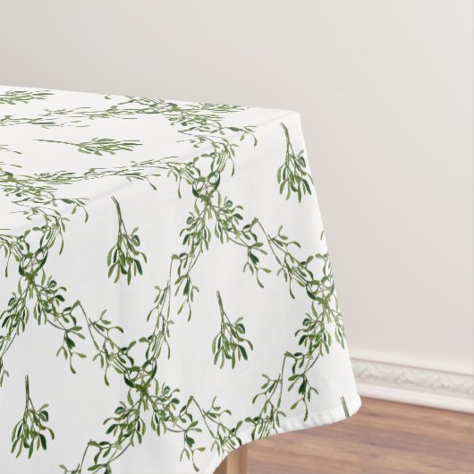Happy Holidays Mistletoe Christmas Floral Tischdecke (Beispiel)